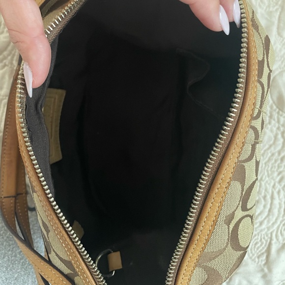 Coach Brown and Tan Signature C Demi Shoulder Bag - Picture 8 of 9